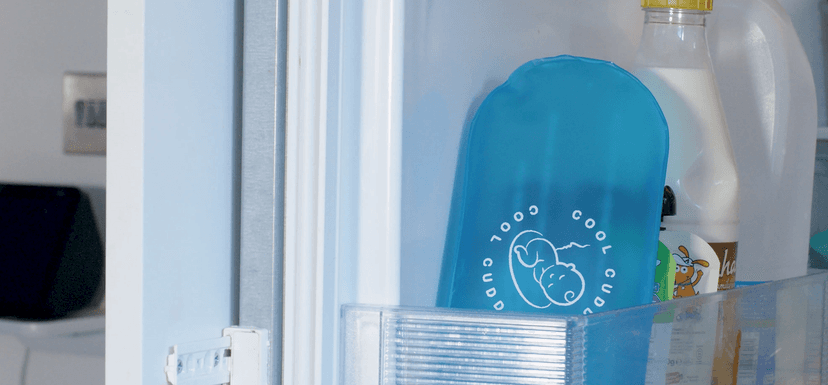 Gel pack in fridge